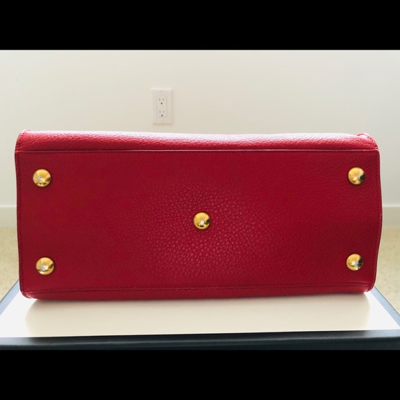 YSL Vintage Red Leather Handbag - Picture 3 of 13